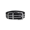 Premium Nylon Uhrenarmband – Schwarz/Grau | WB Original