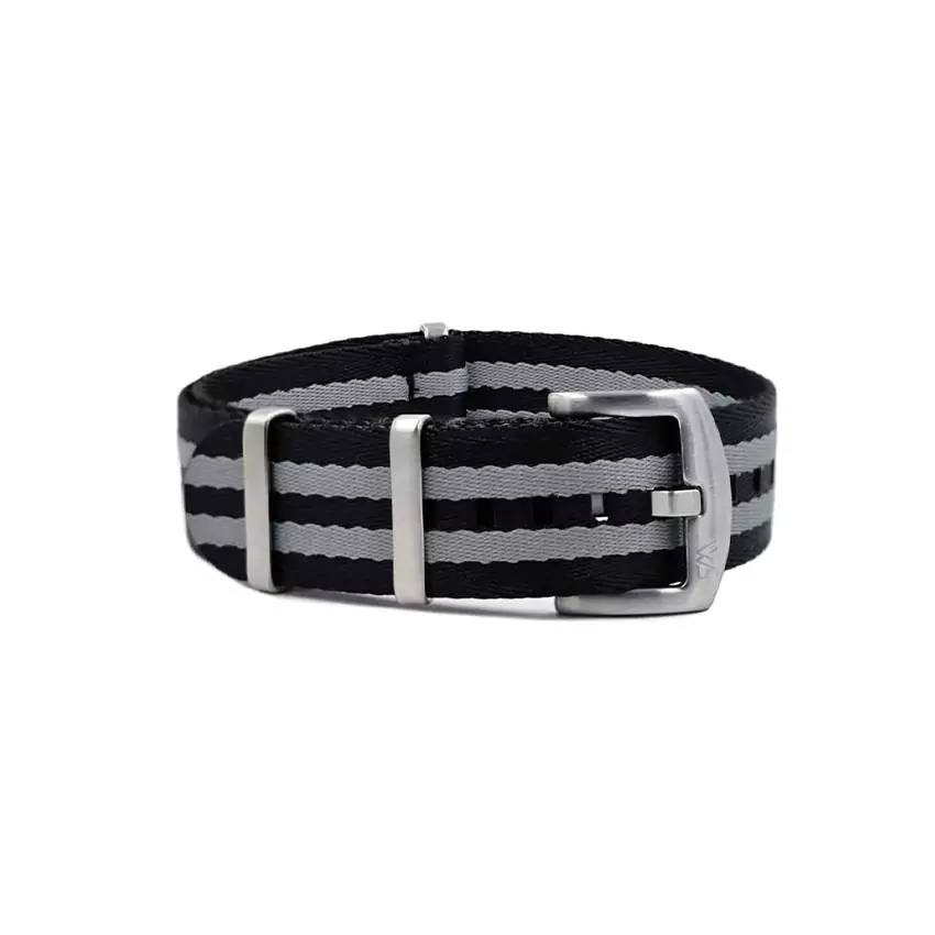 Premium Nylon Uhrenarmband – Schwarz/Grau | WB Original 1 Premium Nylon Uhrenarmband – Schwarz/Grau | WB Original