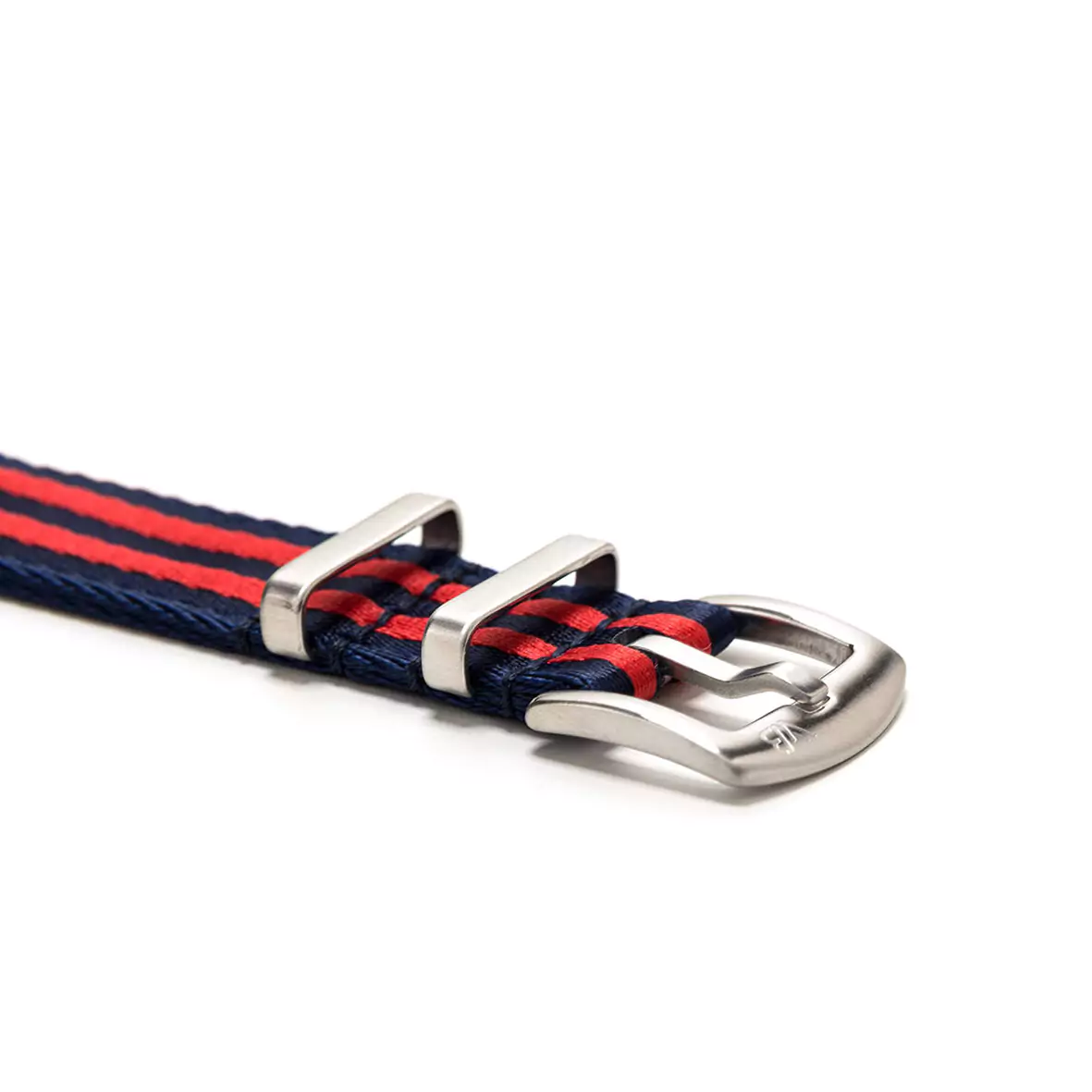 Zweiteiliges Nylon Uhrenarmband Blau & Rot | WB Original 4 Zweiteiliges Nylon Uhrenarmband Blau & Rot | WB Original – Bild 4