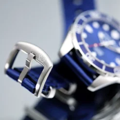 Zweiteiliges Nylon Uhrenarmband Blau | WB Original -WATBANDIT Verkäufe two piece nylon strap blue wb original buckle mood 66b21d154769a