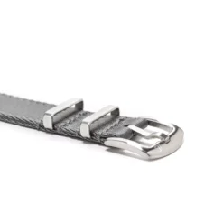 Zweiteiliges Nylon Uhrenarmband Grau | WB Original -WATBANDIT Verkäufe two piece nylon strap grey wb original buckle 66b2105a6d67b